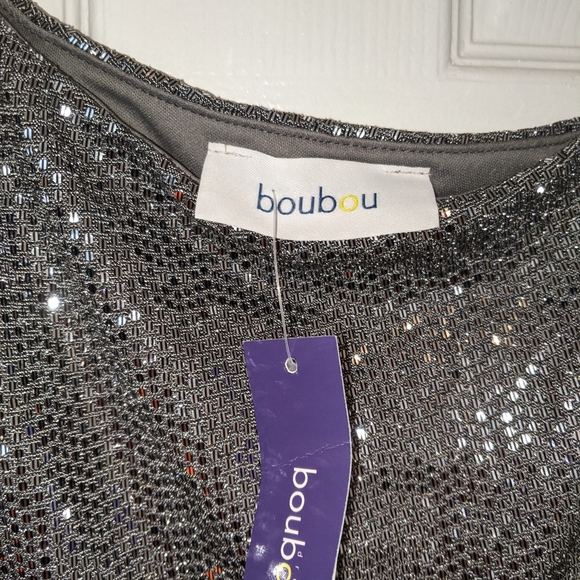 Long silver one shoulder dress (new with tags) - Picture 2 of 5